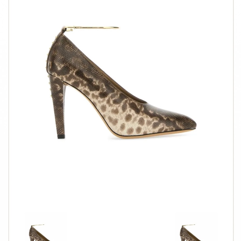Fendi Brown Leopard Print Heels